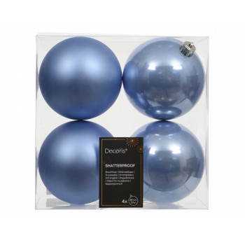 KUGLA NOVOGODIŠNJA 4/1 10CM SKY BLUE 022679 