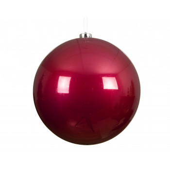 KUGLA NOVOGODIŠNJA 20CM PINK 022743 