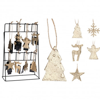 NOVOGODIŠNJI UKRAS FIGURA VISEĆA 5ASS A98810420XMAS 