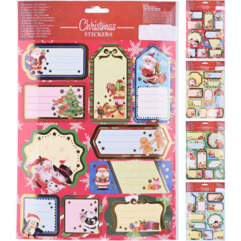 NALEPNICE ZA POKLON 20X30 4ASS BCC711040XMAS 