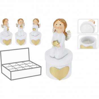 SVEĆA UKRASNA ANDJEO 5X12CM ALX630580 