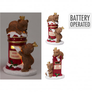 FIGURA NOVOGODIŠNJA POŠTANSKO SANDUČE SA MEDOM ALX913640 