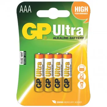 BATERIJE GP ULTRA 4/1 LR03 1.5V 24AU ALK 