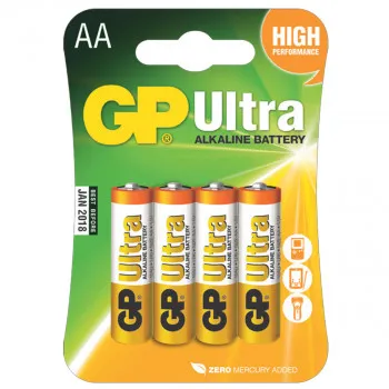 BATERIJE GP ULTRA 4/1 LR6 1.5V 15AU ALKALNE 