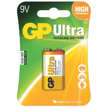 BATERIJE GP ULTRA 1/1 6LF22 9V ALKALNA 