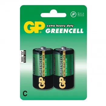 BATERIJE GP GREENCELL 2/1 R14 1.5V 14GU2 