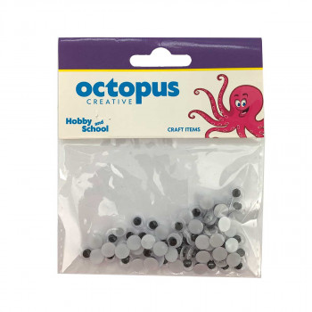 DEKORATIVNE OČI 7mm 70kom OCTOPUS UNL-0859 