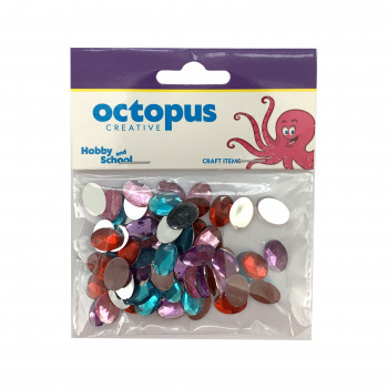 DEKORATIVNI CIRKONI OVALNI 14X10mm 80kom octopus UNL-0907 