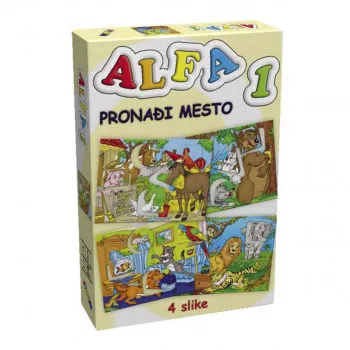 ALFA 1 PRONADJI MESTO DRUŠTVENA IGRA PIK 