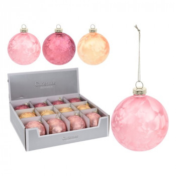 KUGLA NOVOGODIŠNJA STAKLENA 80MM PRETTY ACT400600 