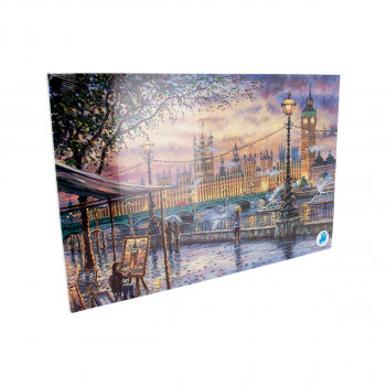 SLIKA ZIDNA NOVOGODIŠNJA SA LED SVETLOM LONDON 2.5X40X60CM 480628 