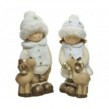 DEKORATIVNA FIGURA DECA SA JELENOM 530651 