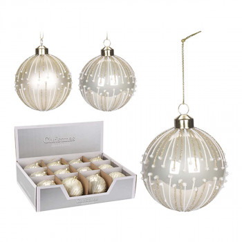 KUGLA NOVOGODIŠNJA 8CM GLITER ABT620080 