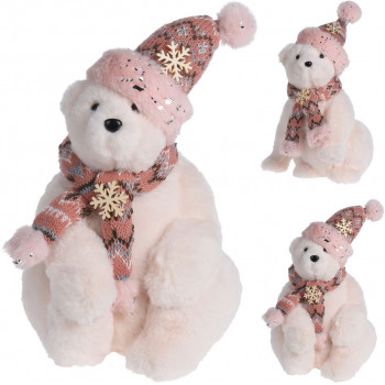 PLIŠANI ROZA MEDVED 31CM YZT001350 