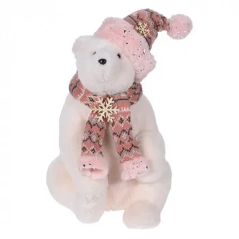 PLIŠANI ROZA MEDVED 35CM YZT001360 