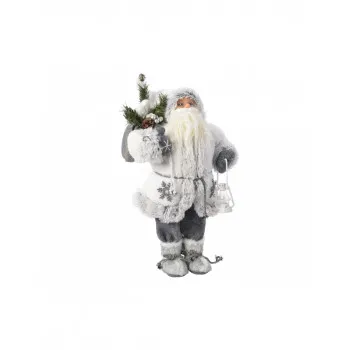 FIGURA NOVOGODIŠNJA DEDA MRAZ 45CM BELI 560154 