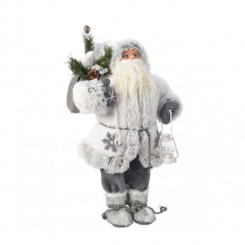 FIGURA NOVOGODIŠNJA DEDA MRAZ 30CM BELI 560155 