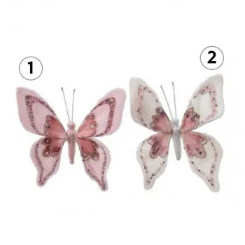 DEKORATIVNI UKRAS LEPTIR 15X14CM 612259 