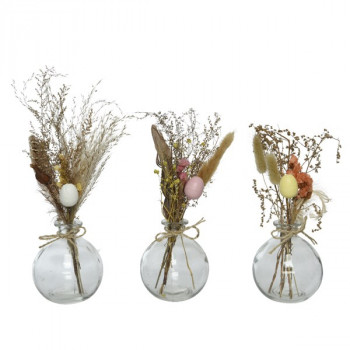 VAZA SA USKRŠNJOM DEKORACIJOM 8X22CM NATURAL 80.4884 