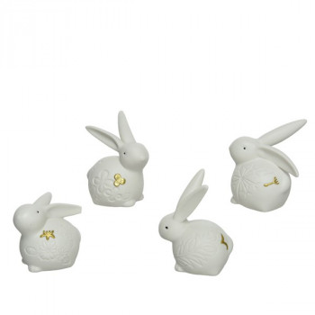 FIGURA PORCELANSKA ZEC 4 MOTIVA 7.5X5.5X9.5CM 82.5498 