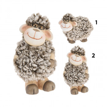 FIGURA USKRŠNJA OVCA KERAMIČKA SA NAOČARIMA ALX119130 