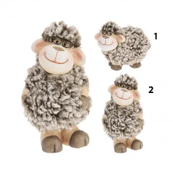 FIGURA USKRŠNJA OVCA KERAMIČKA SA NAOČARIMA ALX119130 