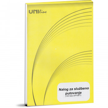 BLOK A5 NALOG ZA SLUŽBENO PUTOVANJE UNI-LINE OFFICE 
