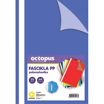 FASCIKLA A4 POLUMEHANIKA 25/1 PLAVA SVETLO OCTOPUS UNL-0511 