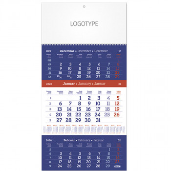 70.078 KALENDAR ZIDNI POSLOVNI TRENDY 12 LISTA 32x48cm 