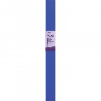 PAPIR KREP 50x200cm PLAVI UNI-LINE UNL-0415 