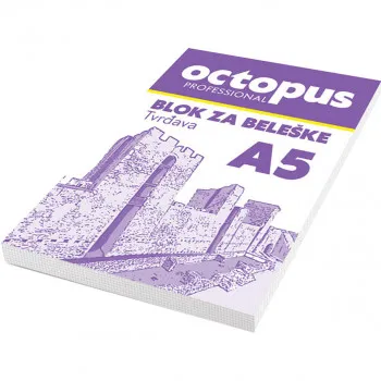 BLOK ZA BELEŠKE A5 50L OCTOPUS UNL-0525 