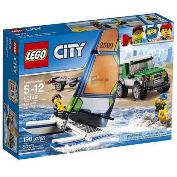 KOCKE LEGO CITY 4X4 WITH CATAMARAN 60149 