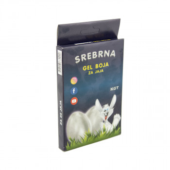 USKRŠNJA GEL BOJA ZA JAJA SREBRNA 