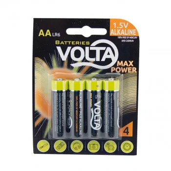 BATERIJE VOLTA 4/1 ALKALNA MAX POWER LR6 AA 