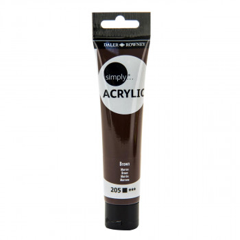 BOJA AKRILNA 75ML BRAON 126975205 SIMPLY 
