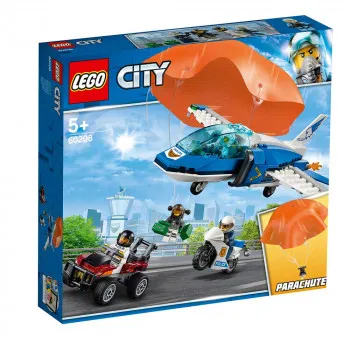 KOCKE LEGO  CITY SKY POLICE PARACHUTE ARRESTL LE60208 
