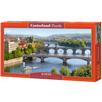 PUZZLE 4000 DELOVA C-400096-2 VLTAVA BRIDGES IN PRAGUE CASTORLAND 