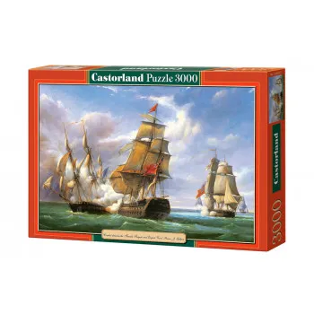 PUZZLE 3000 DELOVA C-300037-2 COMBAT BETWEEN THE FRENCH AN THE ENGLIS CASTORLAND 