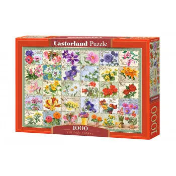 PUZZLE 1000 DELOVA C-104338-2 VINTAGE FLORAL CASTORLAND 