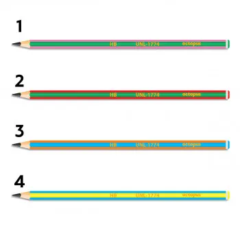 OLOVKA GRAFITNA HB 1/1 HEXAGONAL OCTOPUS UNL-1774 