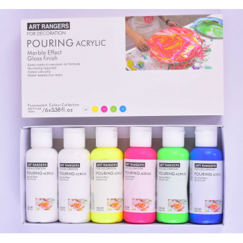 BOJA AKRILNA POURING 6/1 SET FLUO 6x100ml PMA06100F-1 ART RANGER 