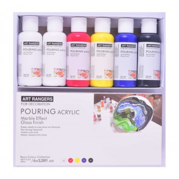 BOJA AKRILNA POURING 6/1 SET 6x100ml PMA06100R-1 ART RANGER 