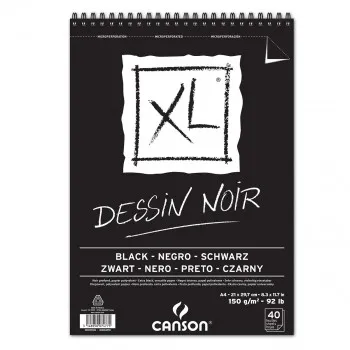 BLOK A4 SA SPIRALOM 150g 40 LISTA XL DESSIN NOIR CANSON 400039086 