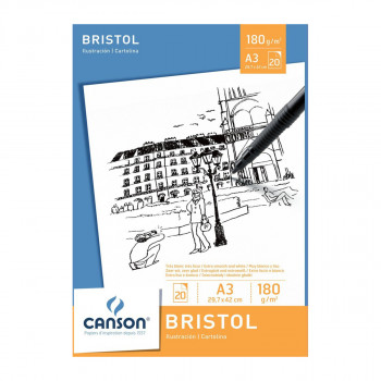 BLOK A3 180g 20 LISTA BRISTOL CANSON 200005762 