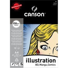 BLOK A3 250g 12 LISTA ILLUSTRATION CANSON 200387201 
