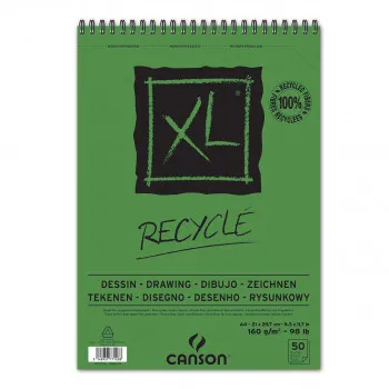 BLOK A4 SA SPIRALOM 160g 50 LISTA XL RECYCLE CANSON 200777128 