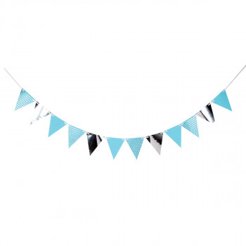 PARTY PENNANT BANNER 1/1 PLAVI UNL-1401 