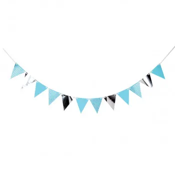 PARTY PENNANT BANNER 1/1 PLAVI UNL-1401 