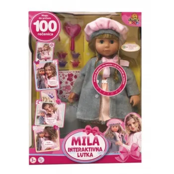 LUTKA MILA INTERAKTIVNA IZGOVARA 100 REČENICA 41064 