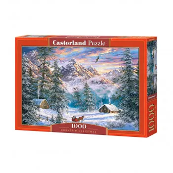 PUZZLE 1000 DELOVA C-104680-2 MOUNTAIN CHRISTMAS CASTORLAND 